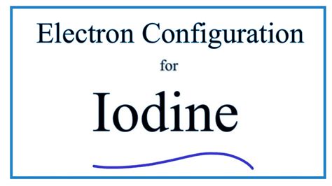 iodine electron arrangement